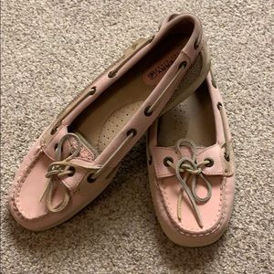 Pink and Brown Sherry Topsiders